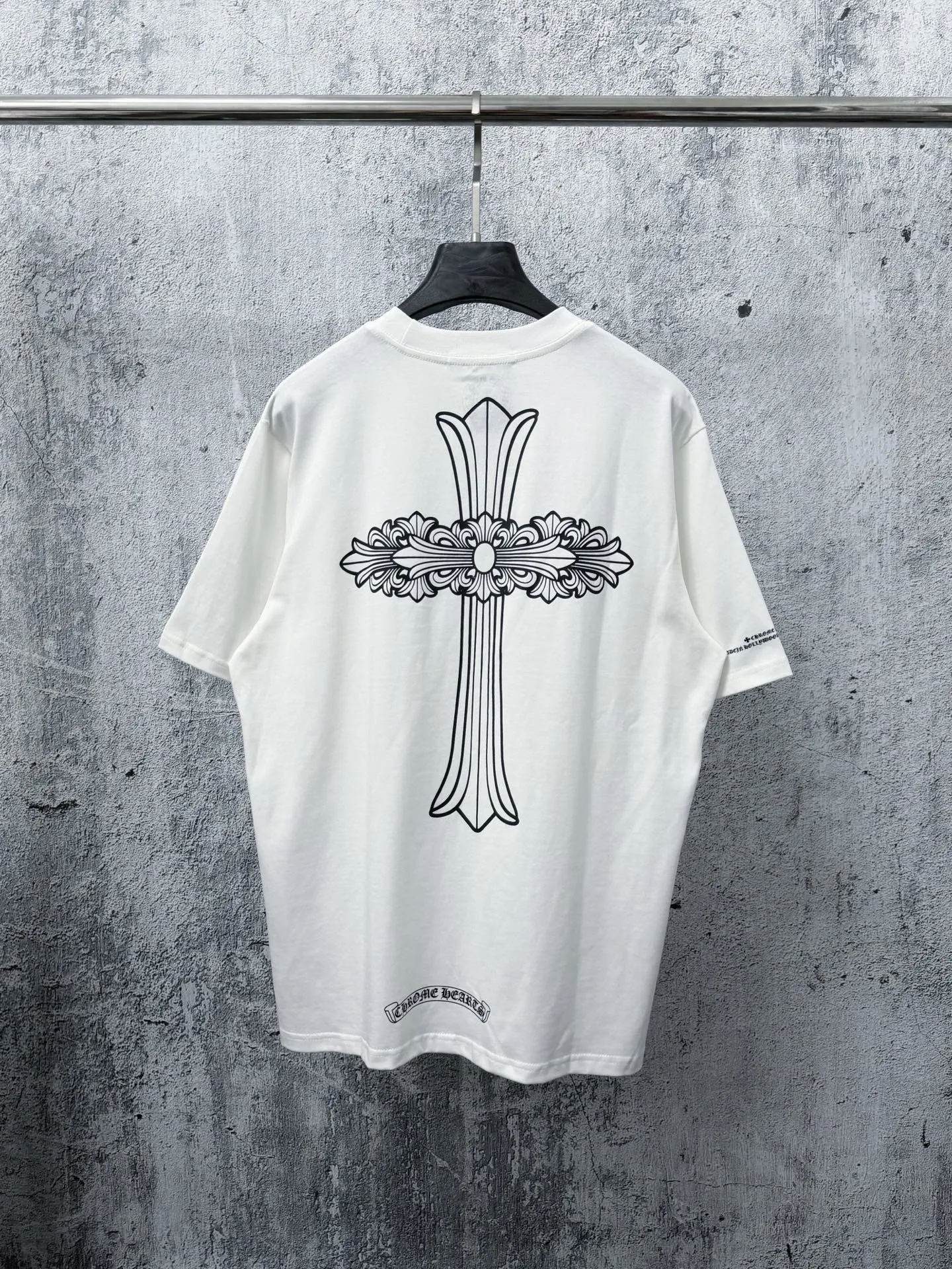 【Chrome Hearts】 25ss T Same Style T Versatile : Black White Size：S-XL